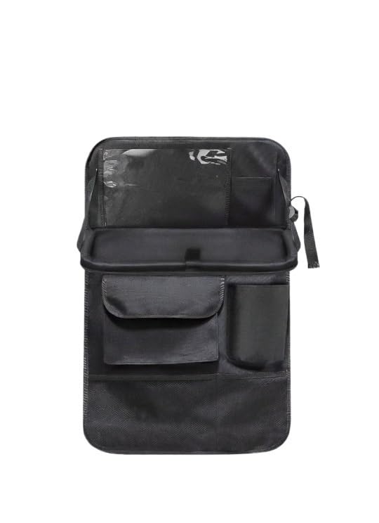 Seat-Back Organizer with Foldable Tray
