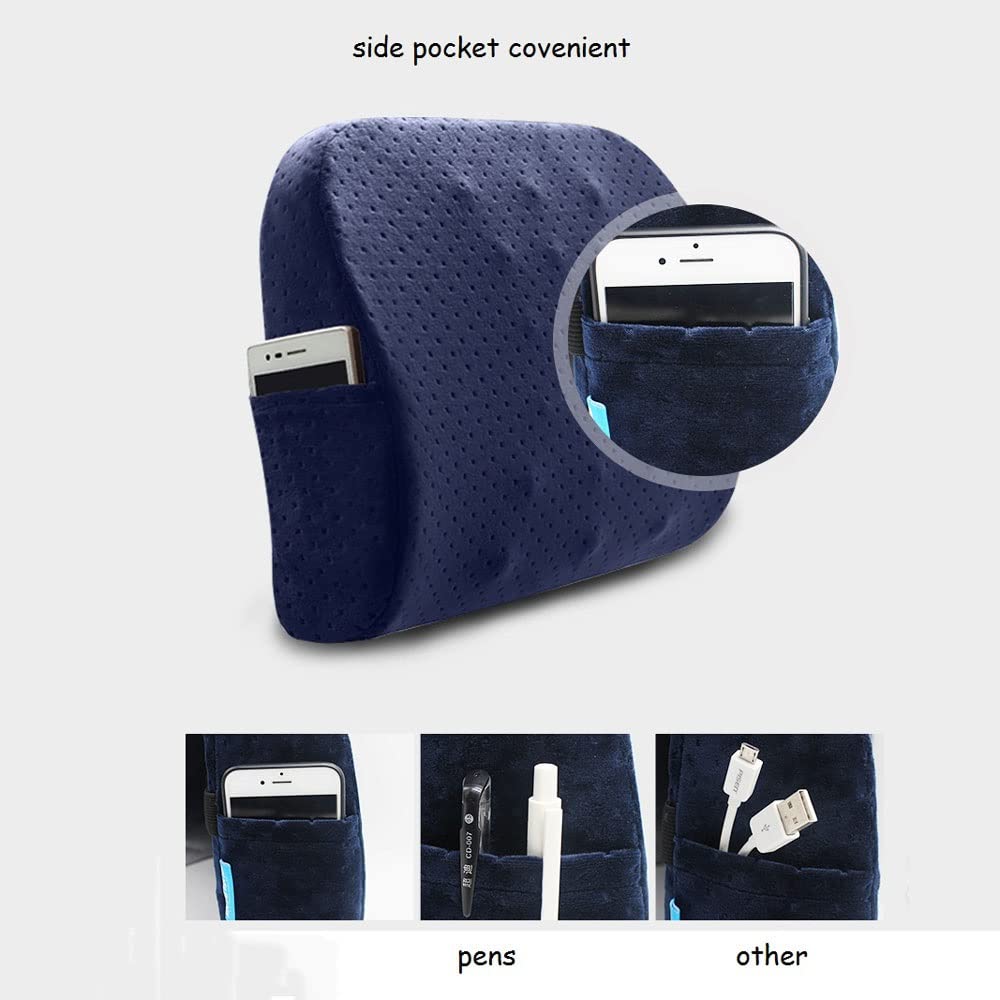 Curved Memory Foam Back Support Pillow