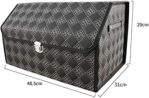 Lockable PU Leather Trunk Organizer