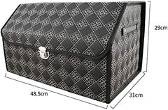 Lockable PU Leather Trunk Organizer