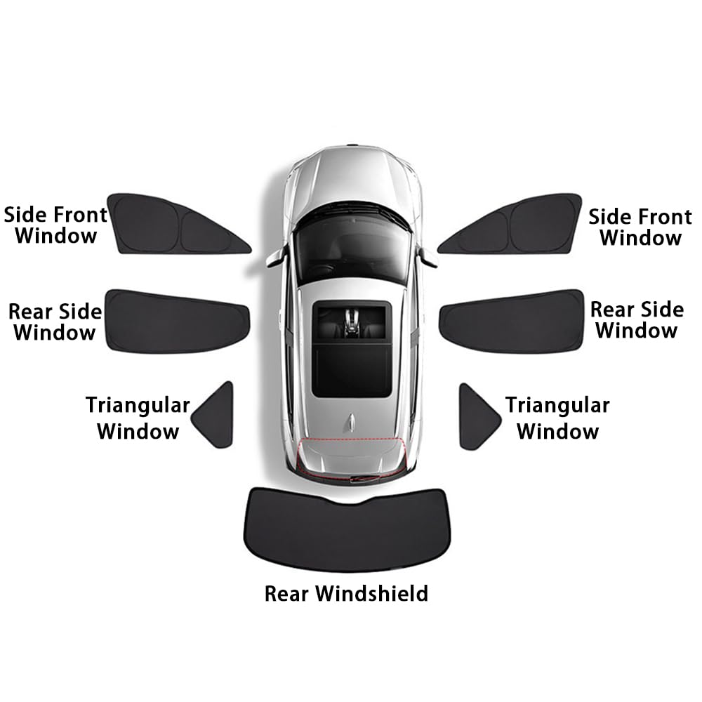 Full Window Blackout Sunshade Set for Lexus RX