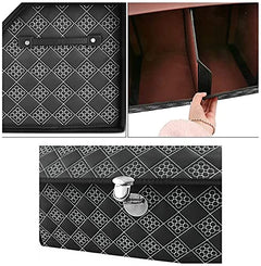 Lockable PU Leather Trunk Organizer