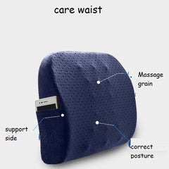 Curved Memory Foam Back Support Pillow