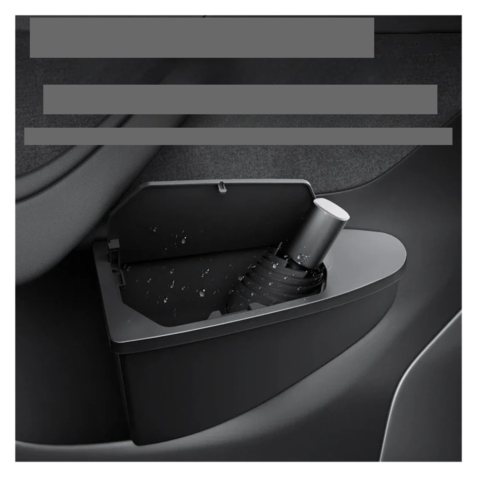Front Door Storage Box and Trash Bin