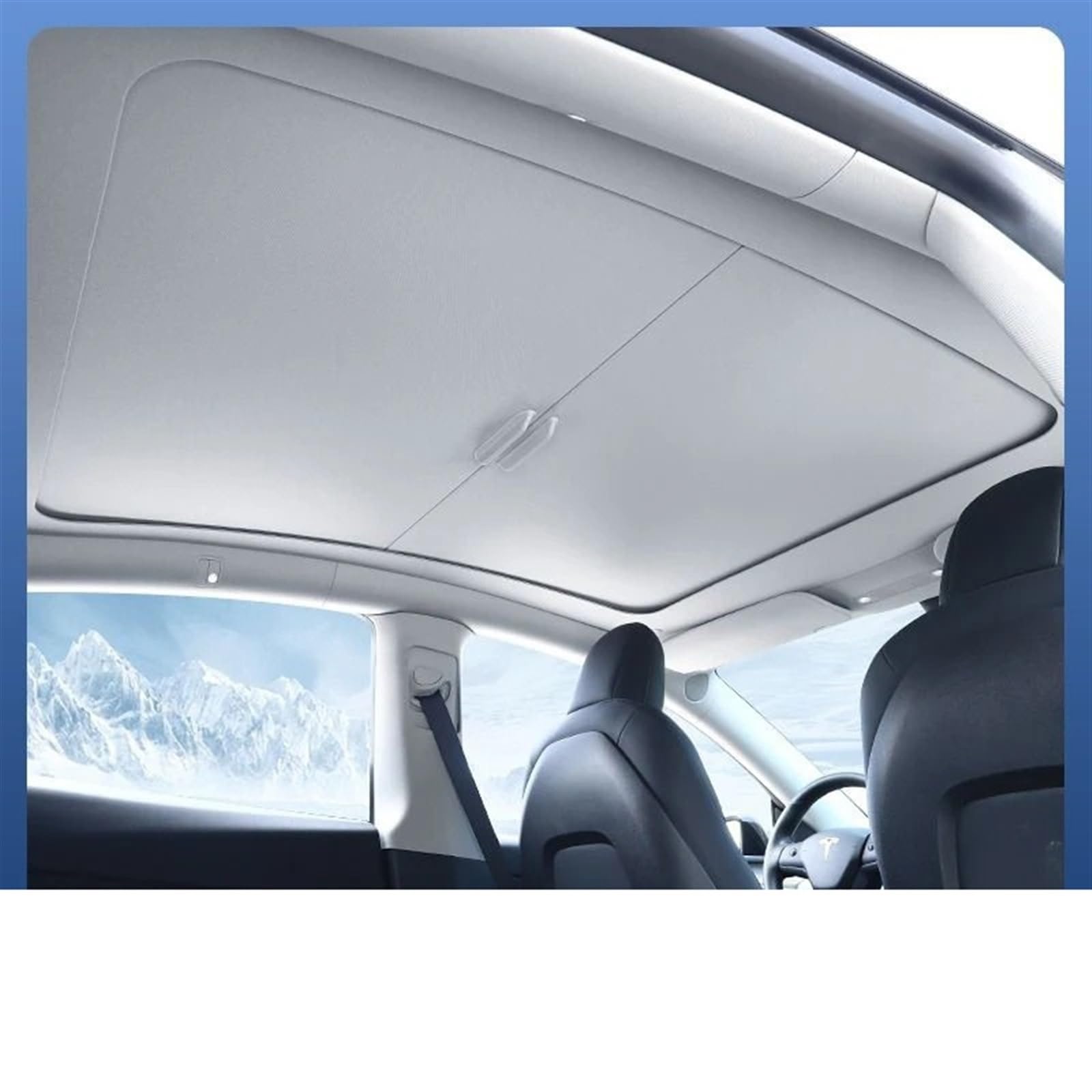 Retractable Panoramic Glass Roof Sunshade