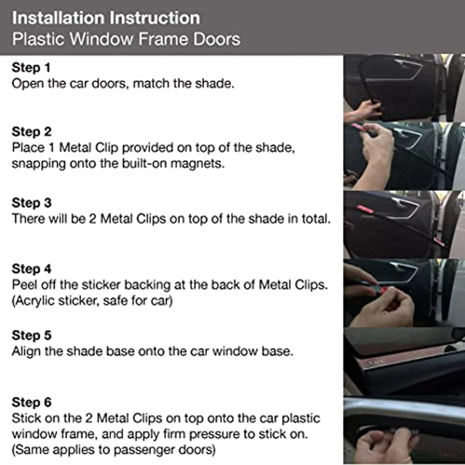 7-Piece Magnetic Window Sunshade Set for Subaru Outback