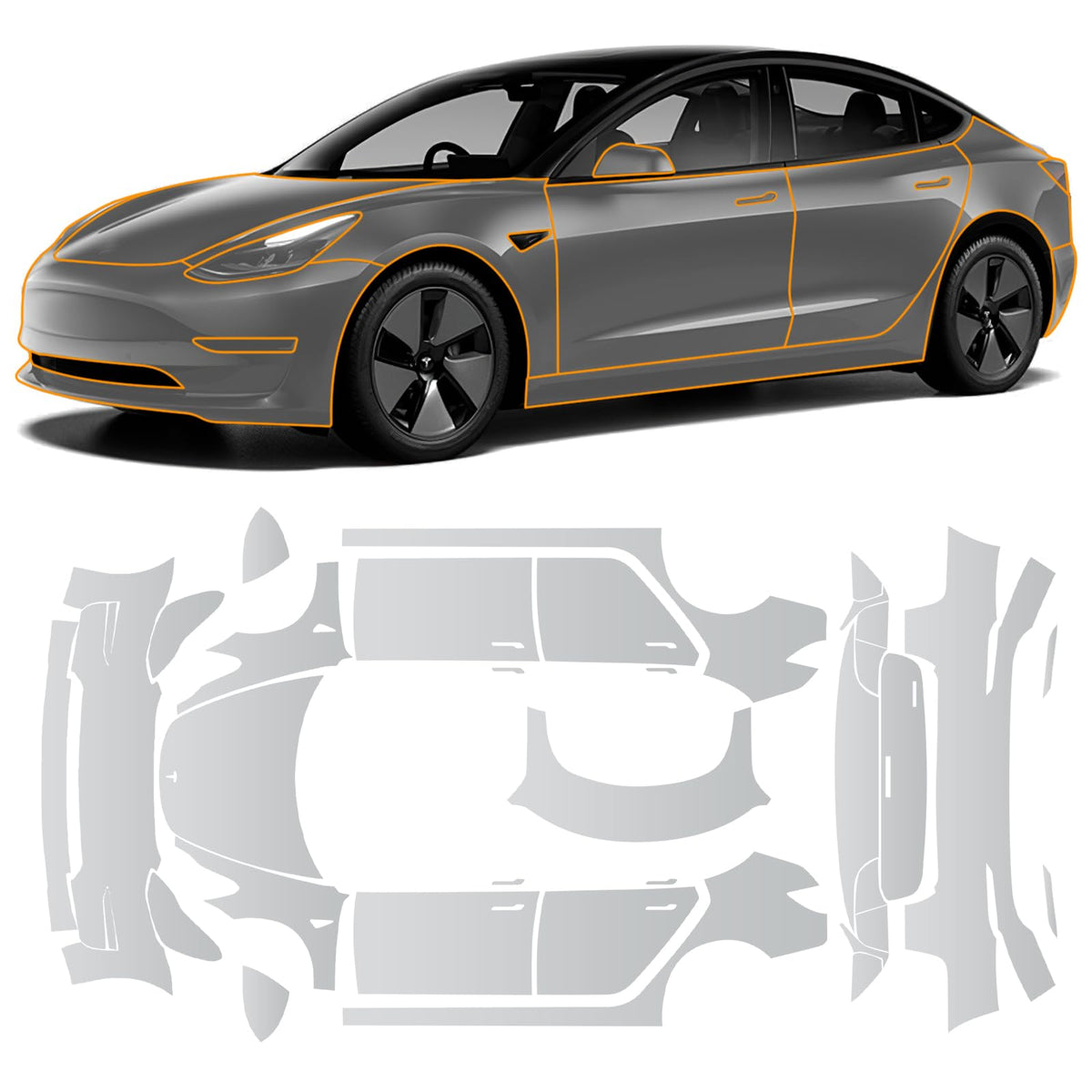 8.5Mil Clear TPU Full-Body Paint Protection Film