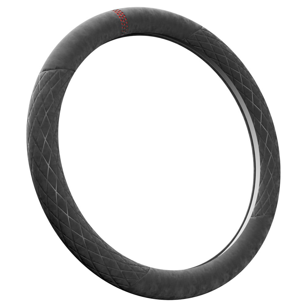 Suede-Feel Sports Steering Wheel Cover