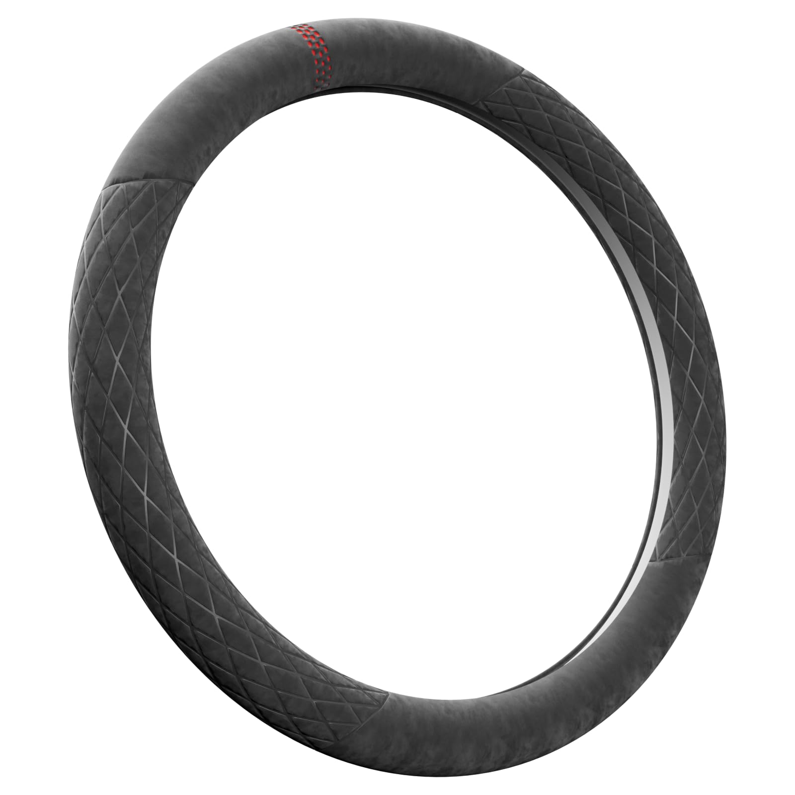 Suede-Feel Sports Steering Wheel Cover