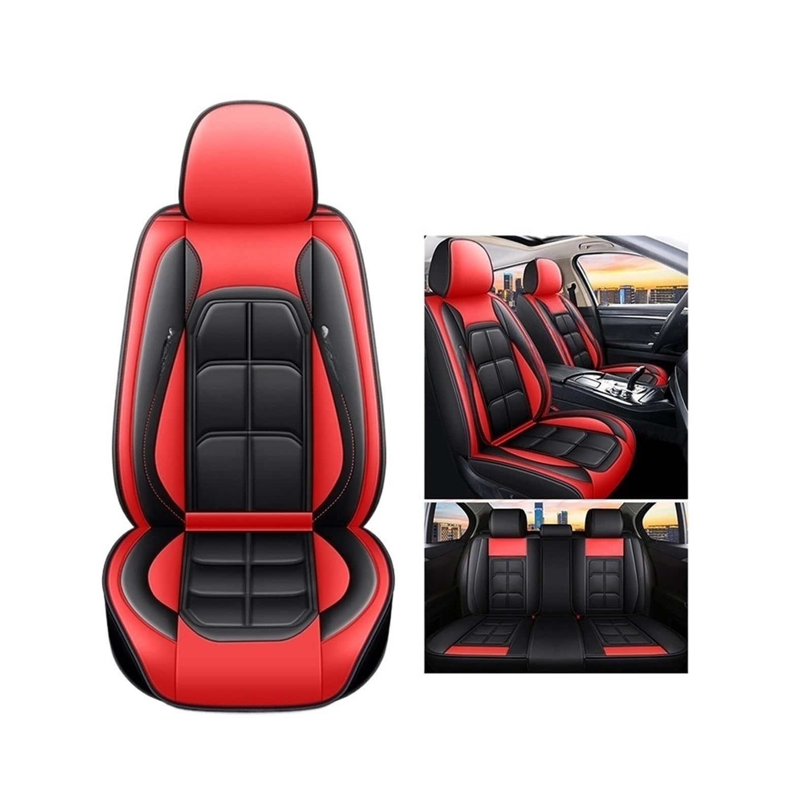 5-Seat PU Leather Seat Cover Set