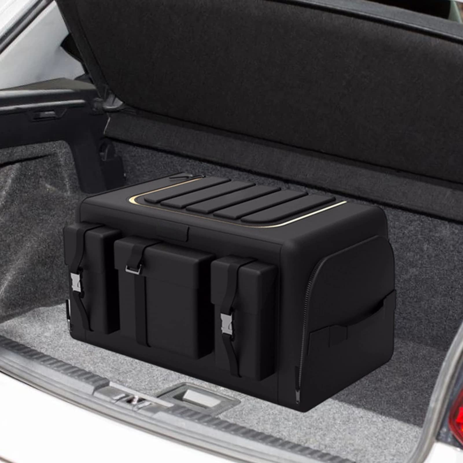 Large-Capacity Foldable Cargo Box with Lid