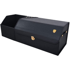 Expandable Leather Trunk Storage Box