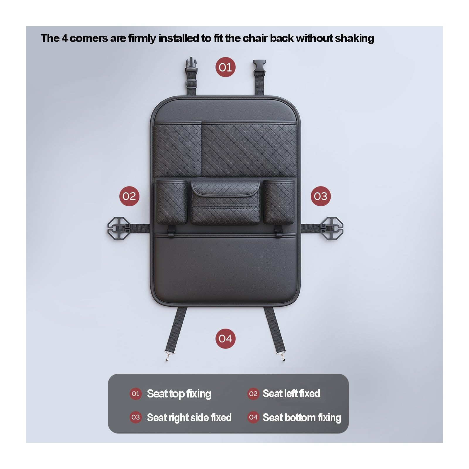 Backseat Organizer with Cup Holders