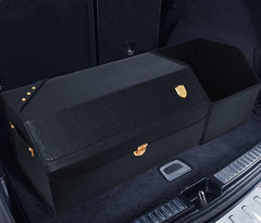 Expandable Leather Trunk Storage Box