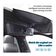 8.2-Inch Rearview Mirror Dash Camera with Backup Camera