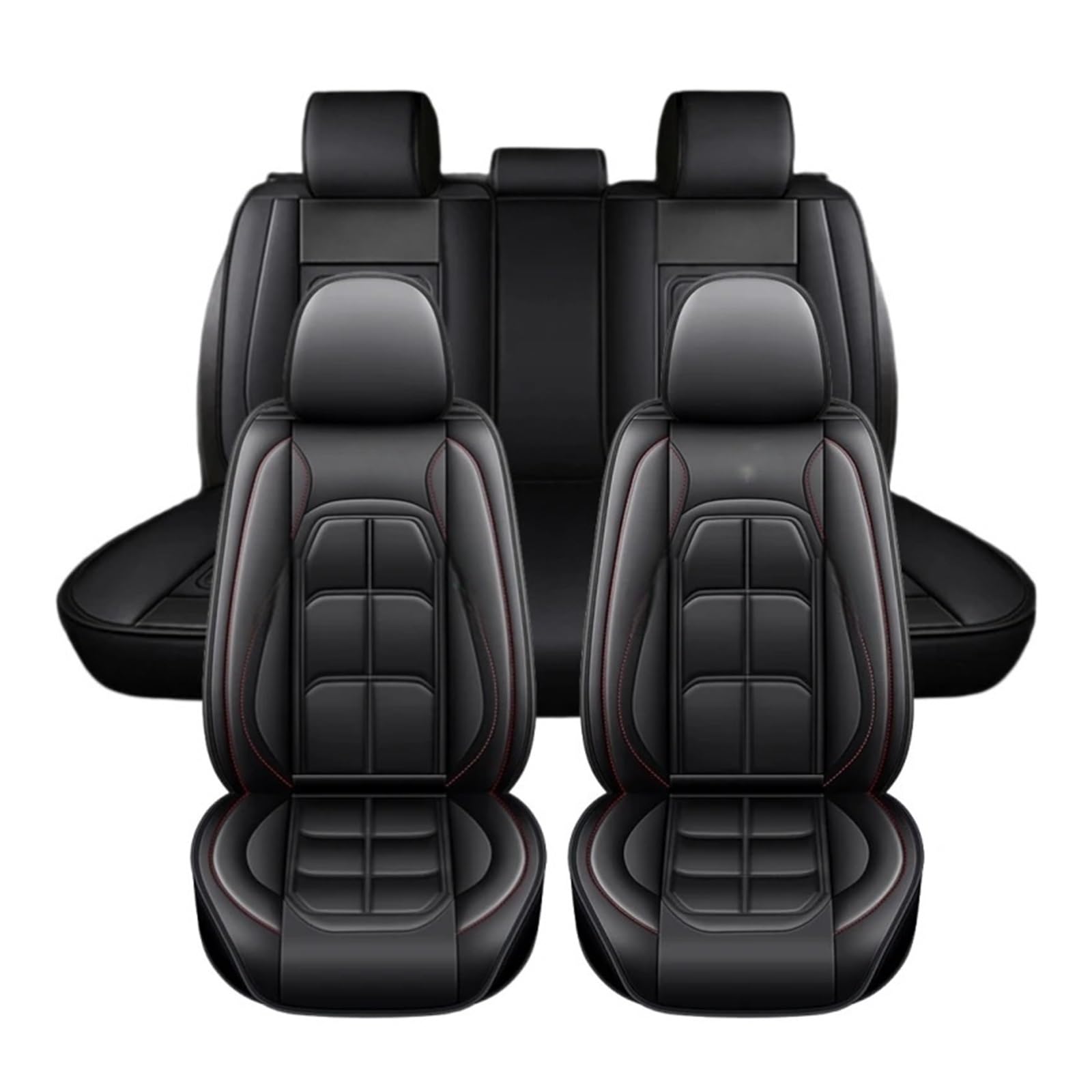 5-Seat PU Seat Cover Set with Foam Padding