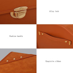 Expandable Leather Trunk Storage Box