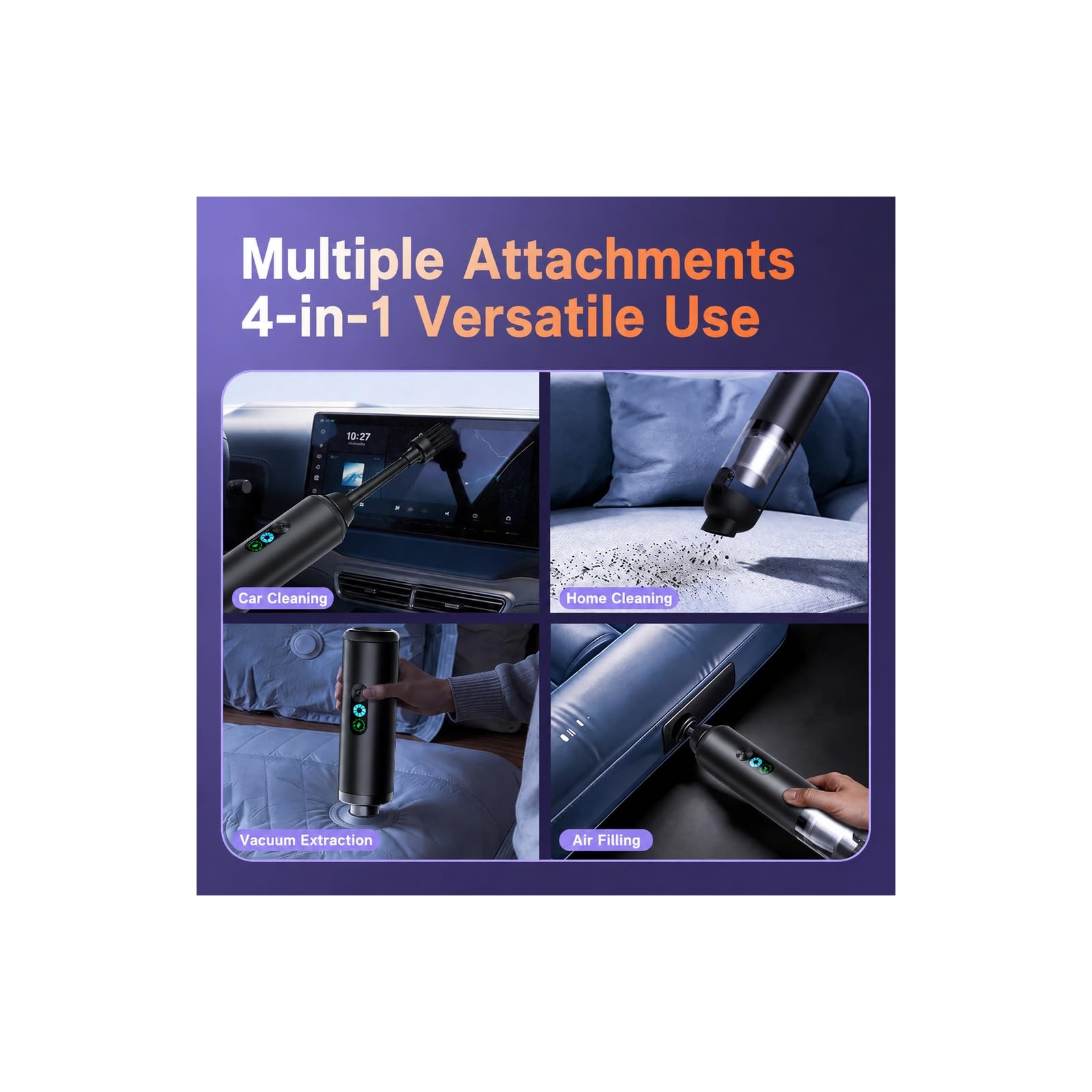 Cordless 2-in-1 Car Vacuum and Blower