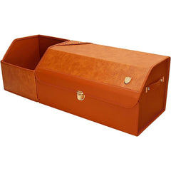 Expandable Leather Trunk Storage Box