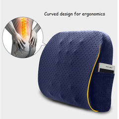 Curved Memory Foam Back Support Pillow