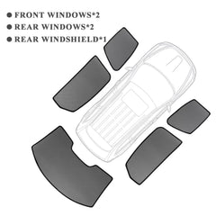 5-Piece Magnetic Window Sunshade Set for Subaru Outback