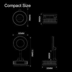 Magnetic Vacuum Suction Phone Mount