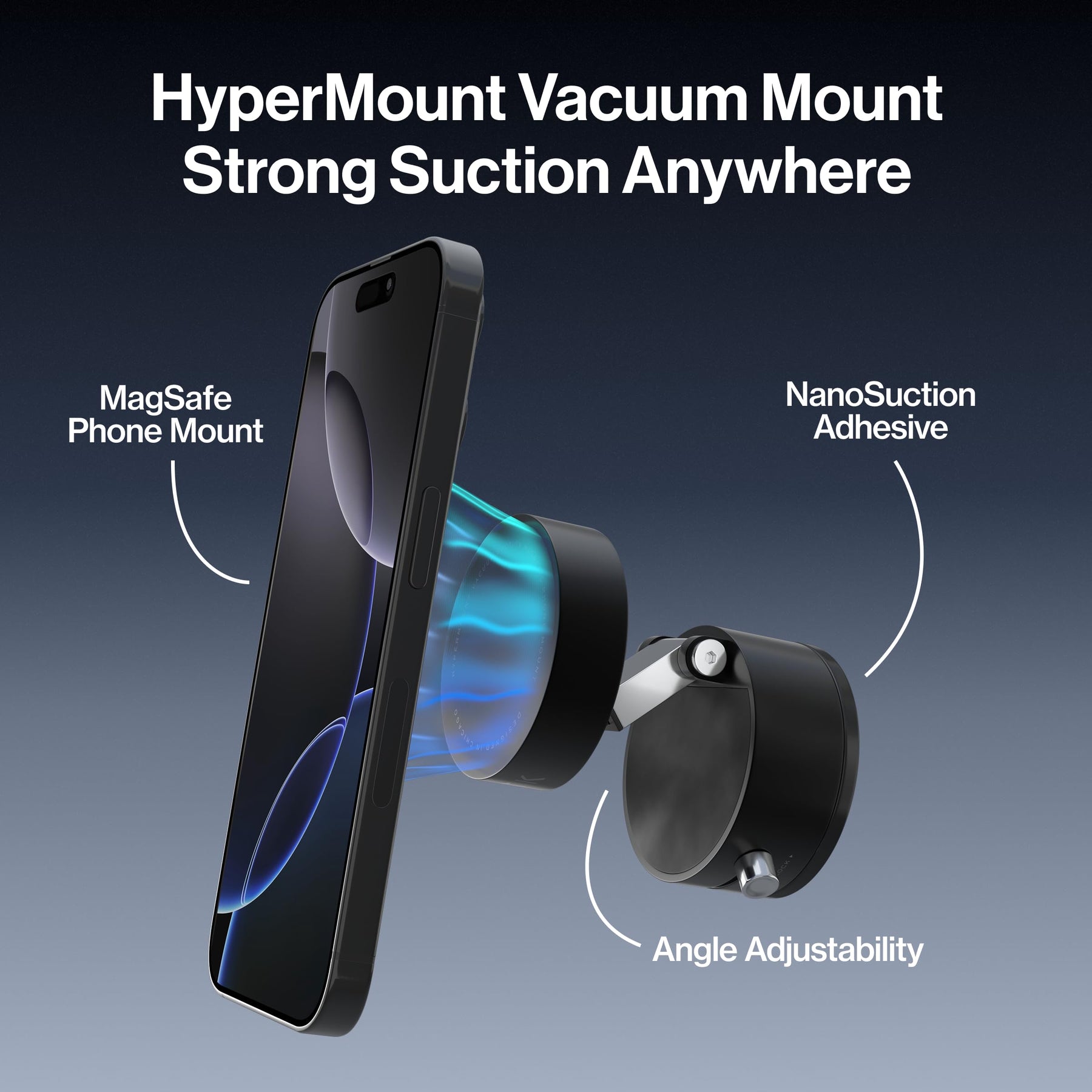 Magnetic Vacuum Seal Phone Mount