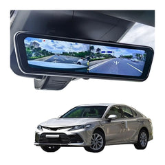 8.2-Inch Rearview Mirror Dash Camera with Backup Camera