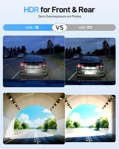 Dual 4K Front and Rear Dash Camera