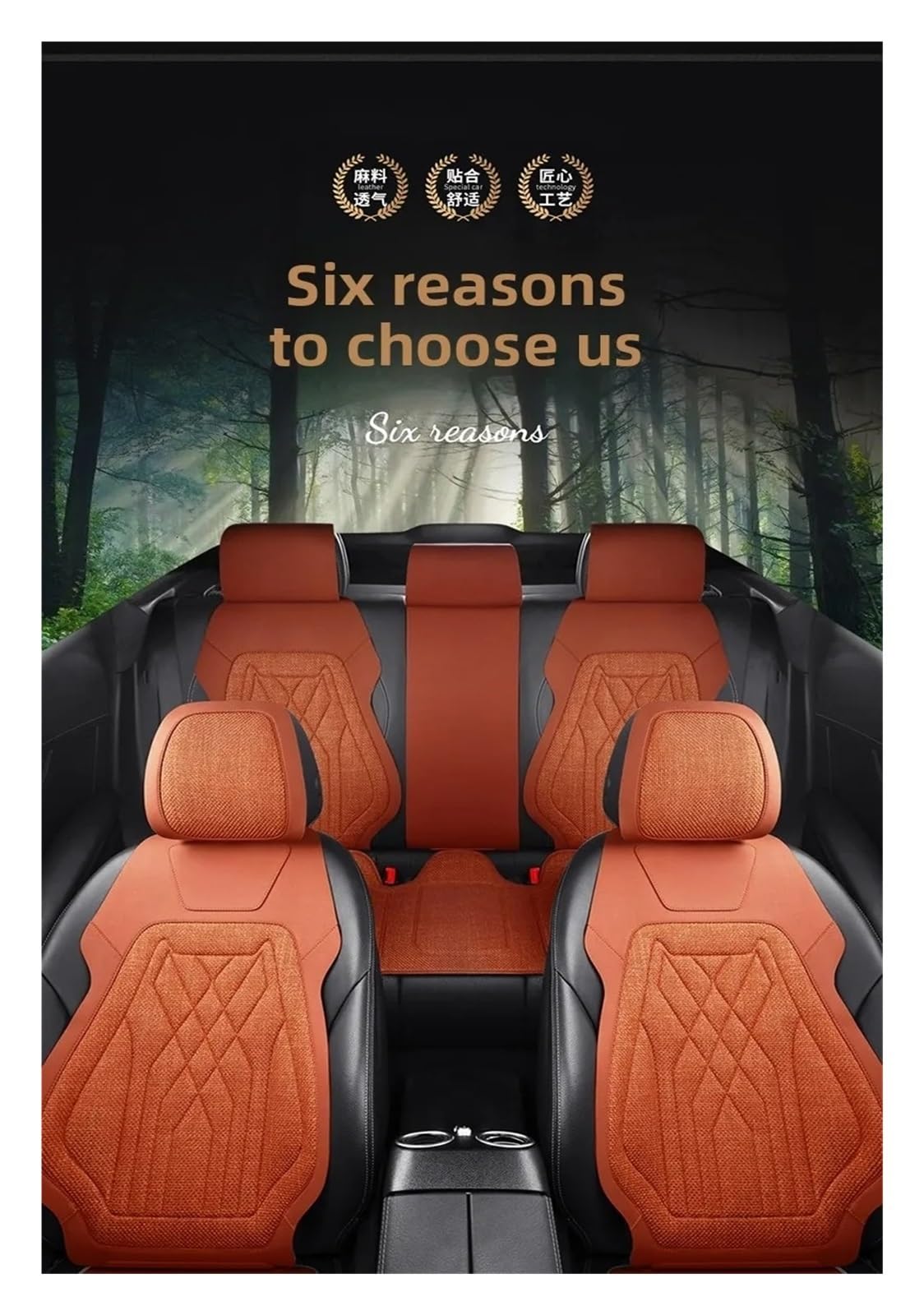 Breathable Flax Universal Seat Cover