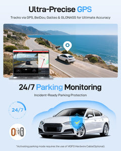 Dual 4K Front and Rear Dash Camera