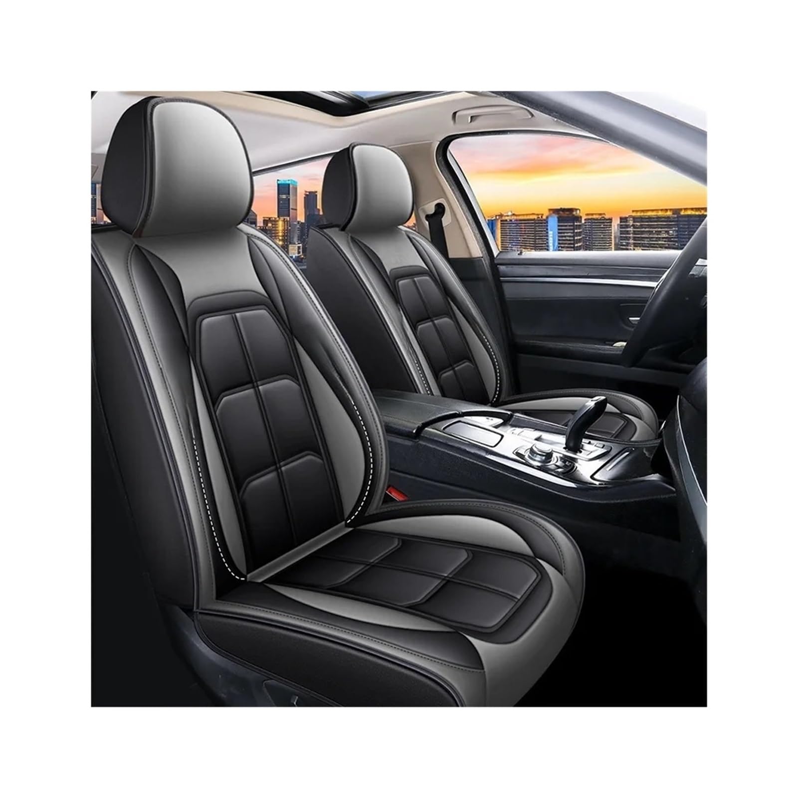 5-Seat PU Leather Seat Cover Set