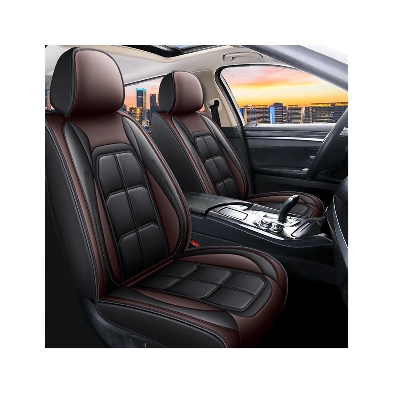 5-Seat PU Leather Seat Cover Set