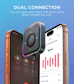96W Bluetooth 6.0 FM and AUX Car Adapter