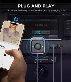 96W Bluetooth 6.0 FM and AUX Car Adapter