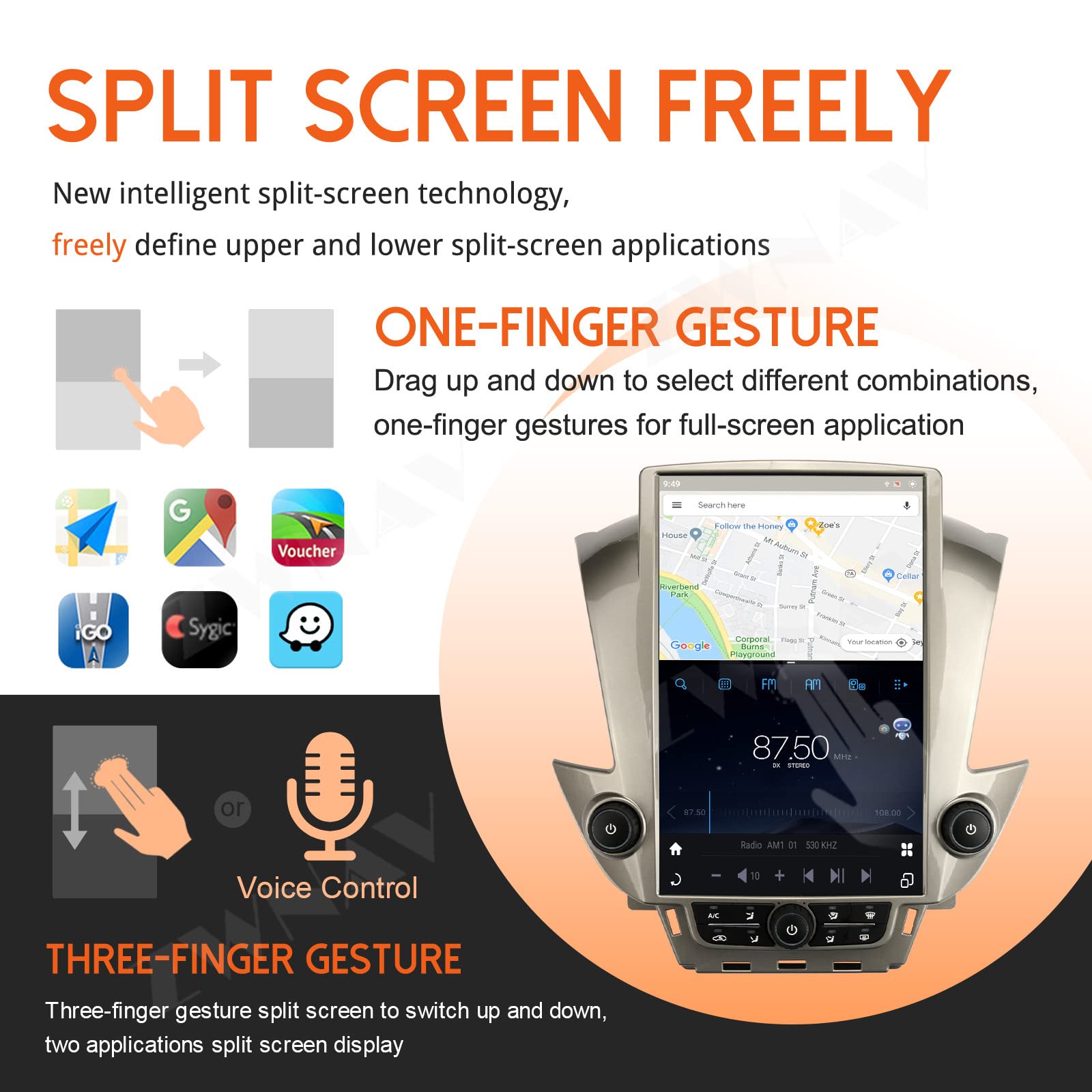 Android 11 Touchscreen Car Stereo for GMC SUVs