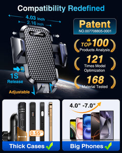 Adjustable Suction Cup Car Phone Holder