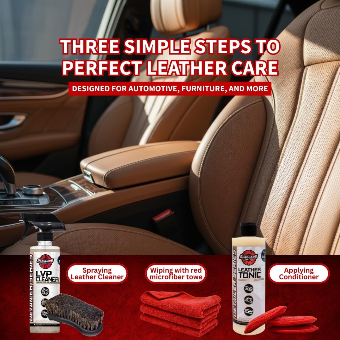 Leather Interior Cleaning and Conditioning Kit