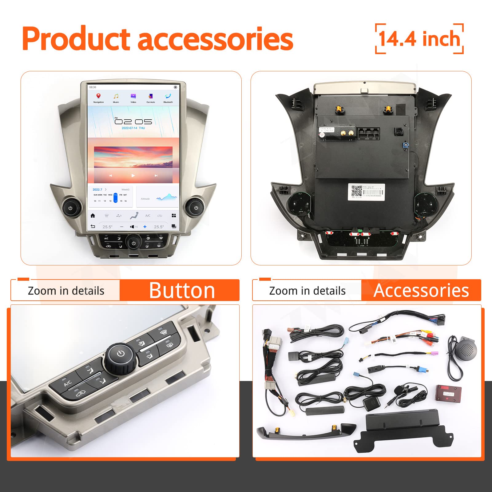 Android 11 Touchscreen Car Stereo for GMC SUVs
