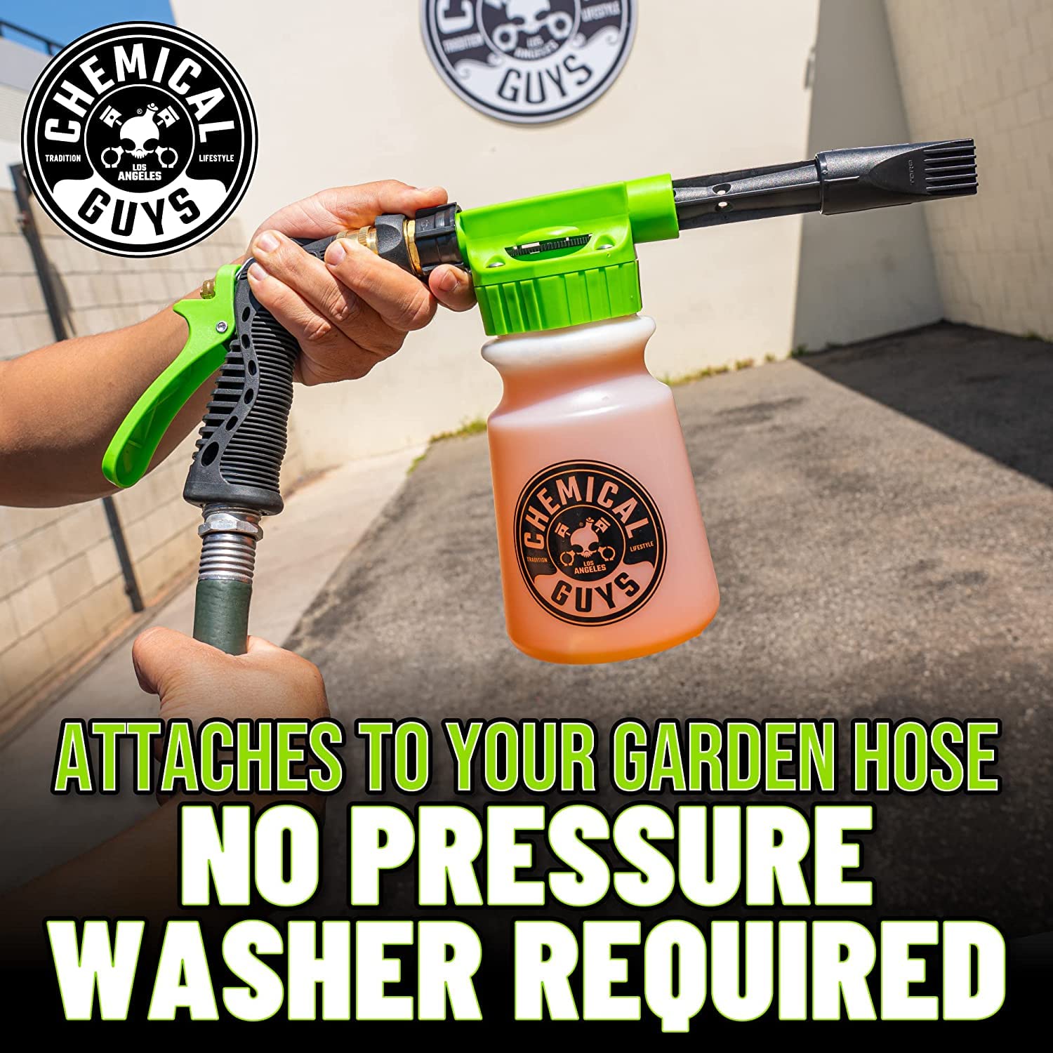 Vehicle Wash Kit with Foam Gun and Cannon Options