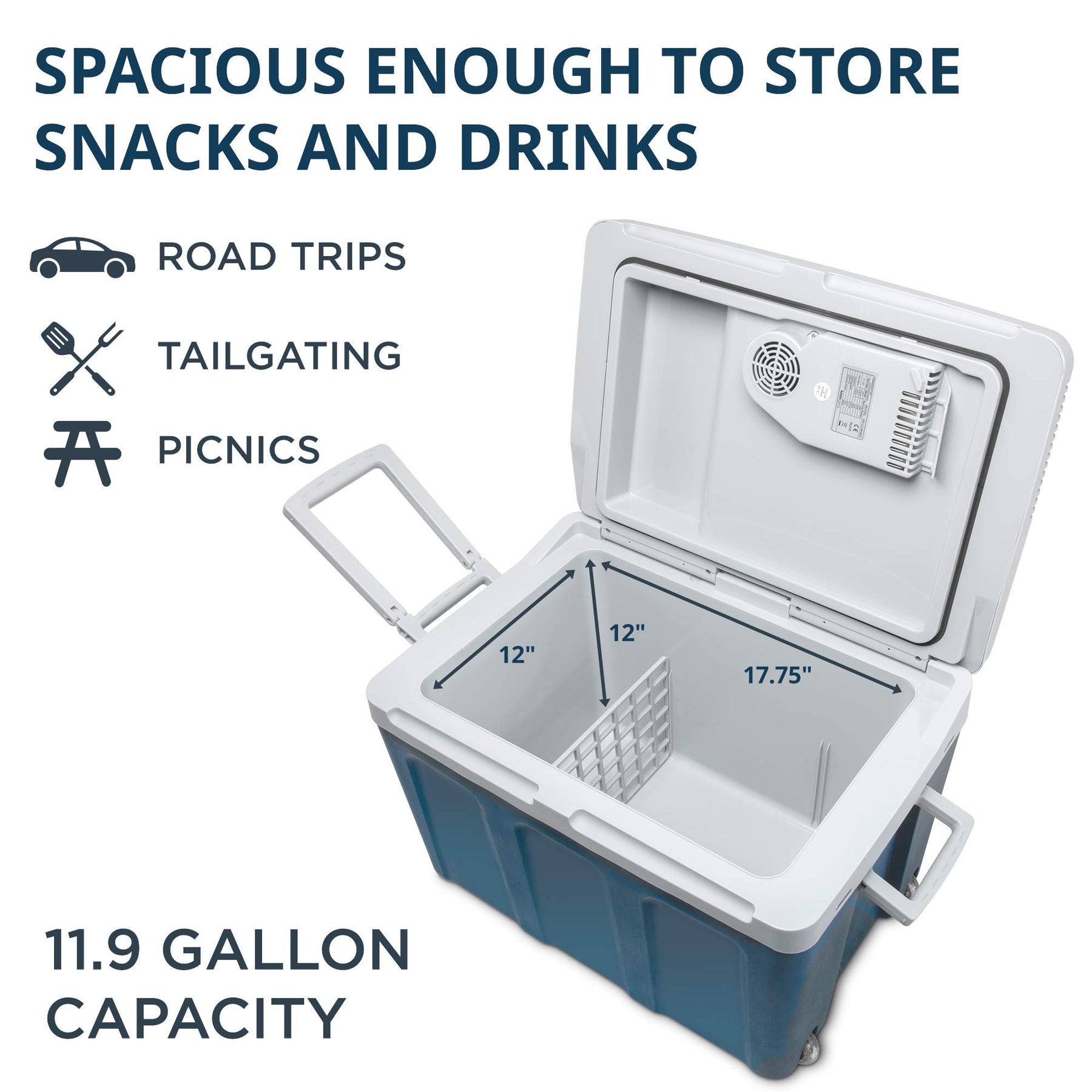 45L Wheeled Electric Cooler and Warmer