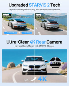 Dual 4K Front and Rear Dash Camera