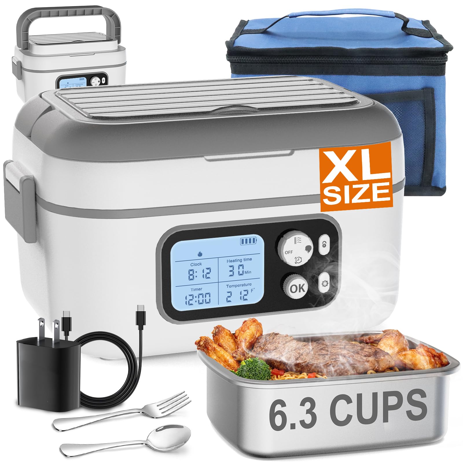 Cordless Rechargeable Heated Lunch Box