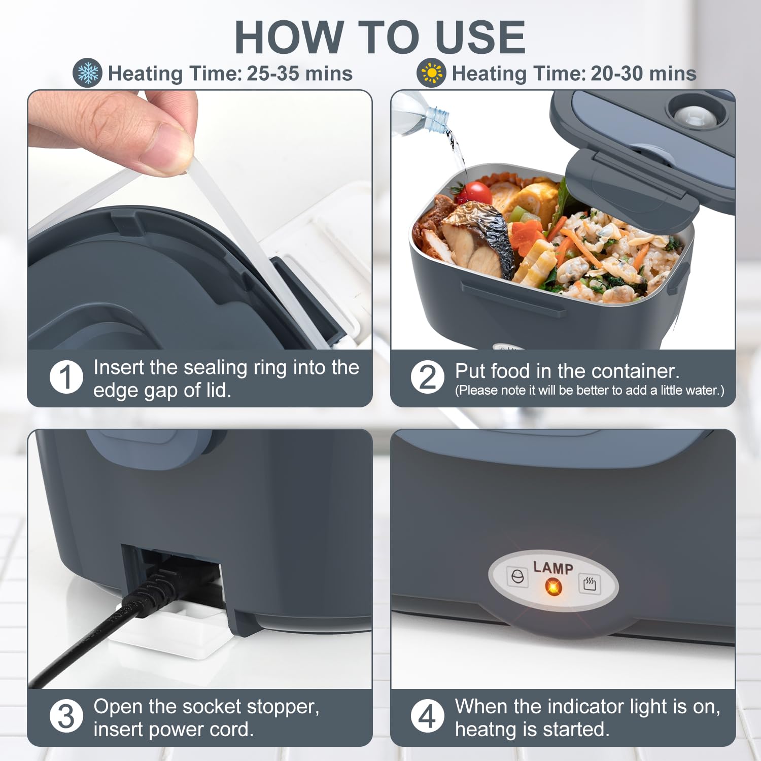 1.5L Three-Voltage Electric Lunch Box