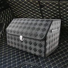 Lockable PU Leather Trunk Organizer