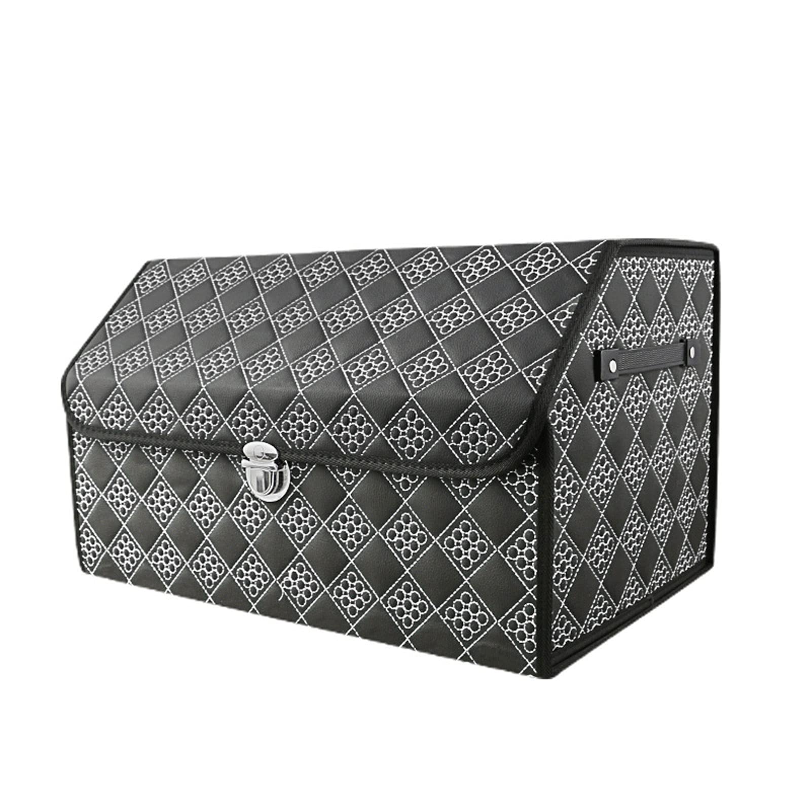 Lockable PU Leather Trunk Organizer