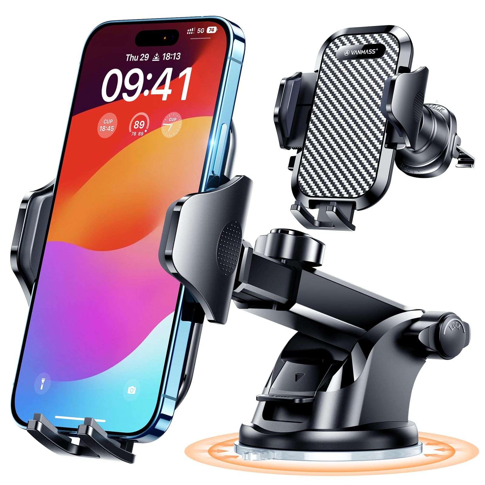Adjustable Suction Cup Car Phone Holder