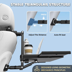 Foldable Rear Seat Travel Tray Table