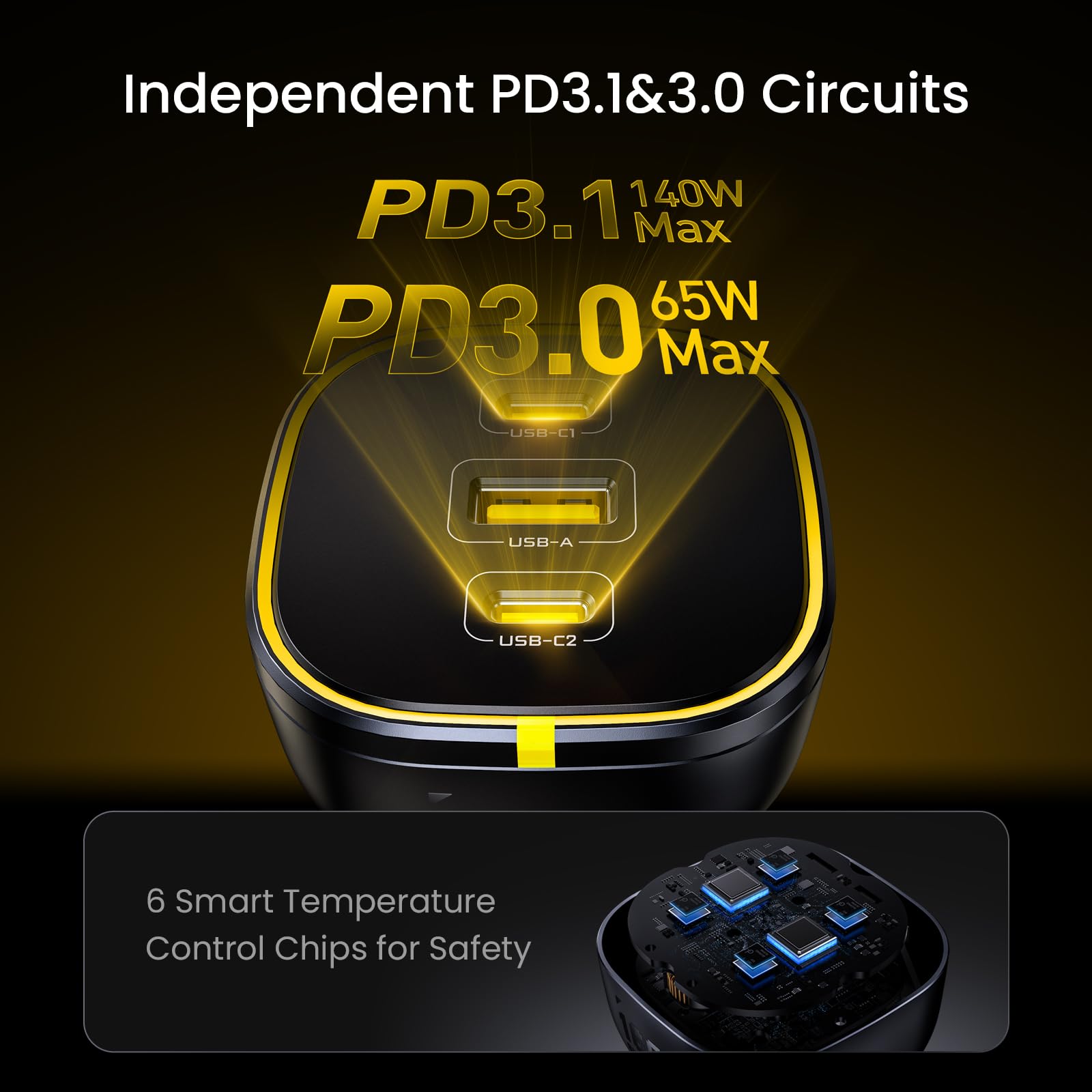 165W USB-C Car Charger and 40000mAh Power Bank Set