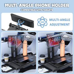 Foldable Rear Seat Travel Tray Table